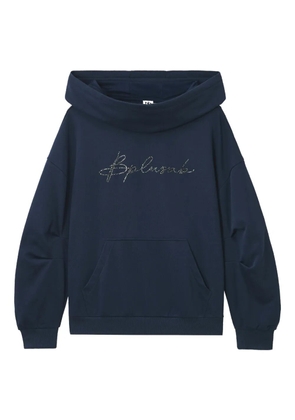 b+ab embellished-logo hoodie - Blue
