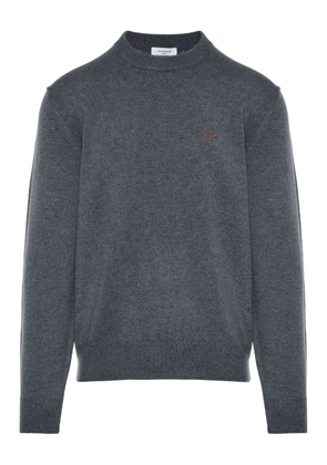 Jacob Cohën embroidered crew-neck sweater - Grey