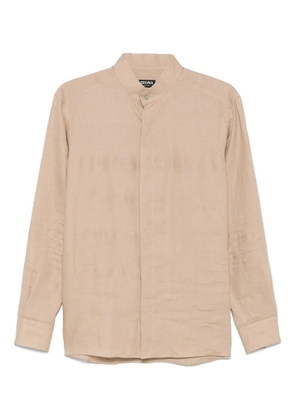 Zegna linen shirt - Brown