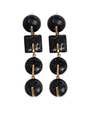 Cult Gaia geometric drop earrings - Black