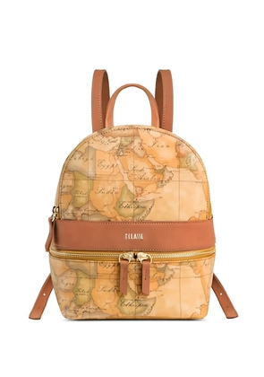 ALVIERO MARTINI 1° CLASSE map-print backpack - Neutrals