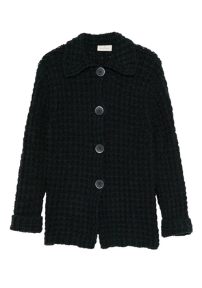 Bruno Manetti textured buttoned cardigan - Black