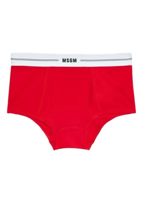 MSGM logo-detail briefs - Red