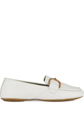Geox buckle-detail loafers - White