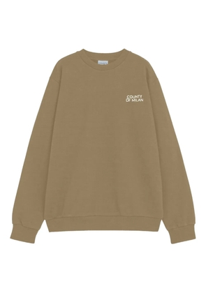 COUNTY OF MILAN logo sweatshirt - Neutrals