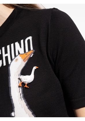 Moschino goose-shaped brooch - Gold