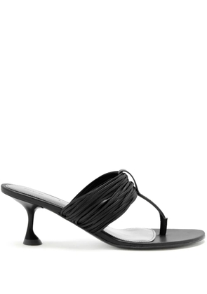 Proenza Schouler pleated-detail heeled sandals - Black