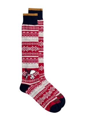 In The Box snowflake-patterned socks - Red