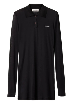 Miu Miu ribbed-knit mini dress - Black