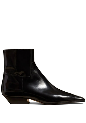 KHAITE The Marfa ankle leather boots - Black
