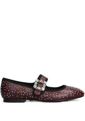 Gold & Rouge Bibalo buckle ballet flats - Red