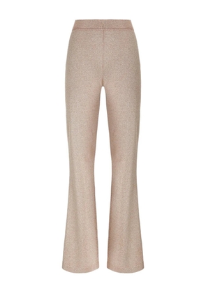 Missoni glitter-knit flared trousers - Pink