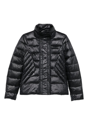Patrizia Pepe high-neck quilted jacket - Black