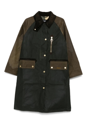 Barbour raglan-sleeve buttoned coat - Green