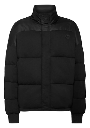 Plein Sport panelled puffer jacket - Black
