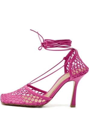 Bottega Veneta Pre-Owned square-toe pumps - Pink