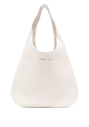 Carven Tommaso leather shoulder bag - Neutrals