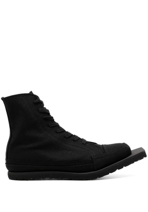 Yohji Yamamoto hi-top lace-up shoes - Black