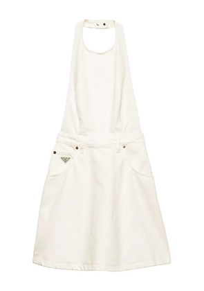 Prada denim mini dress - White