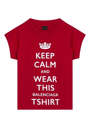Balenciaga graphic-print short-sleeve t-shirt - Red