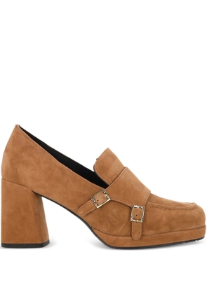 Bruno Premi buckle platform pumps - Brown