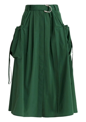 Mantu A-line midi skirt - Green
