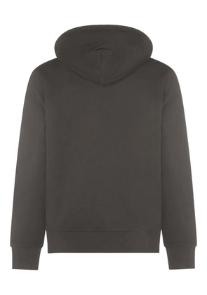 Moncler logo-patch cotton hoodie - Black