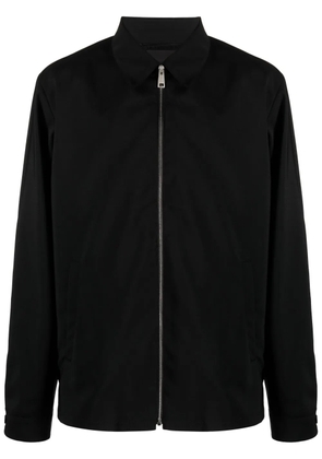 Prada zip-up wool blend shirt jacket - Black