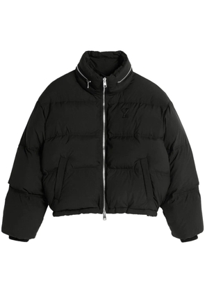 AMI Paris Ami de Coeur down puffer jacket - Black