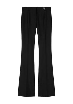 Versace pinstripe-flared trousers - Black