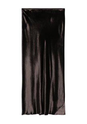 Dorothee Schumacher velvet bias-cut skirt - Black