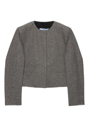 Prada mouliné jacket - Grey