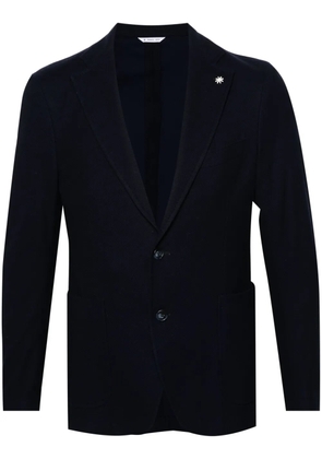 Manuel Ritz honeycomb single-breasted blazer - Blue