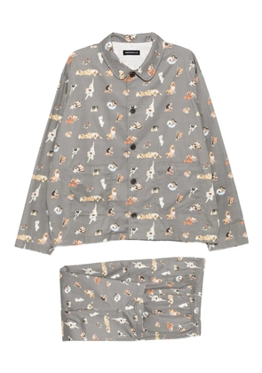 Undercover printed pajama sets - Grey