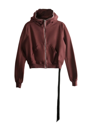 Rick Owens DRKSHDW hooded zip-fastening top - Brown