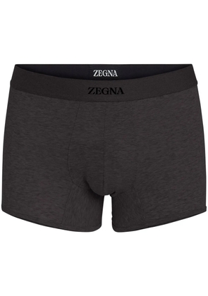 Zegna logo-waistband cotton boxers - Black