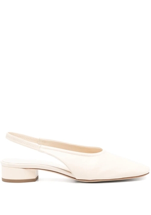 Aeyde 35mm leather slingback pumps - Neutrals