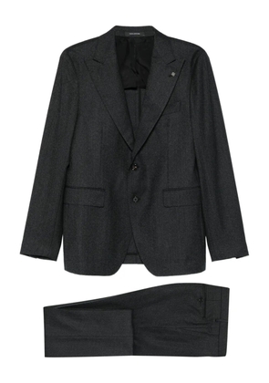 Tagliatore herringbone two-piece suit - Black