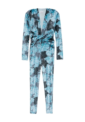 Mazzei floral-print jumpsuit - Blue