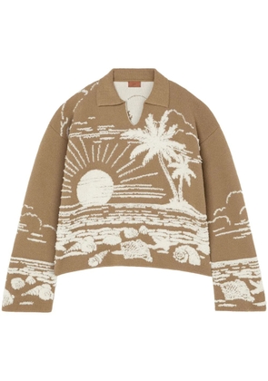 Alanui Beyond The Horizons polo shirt - Neutrals