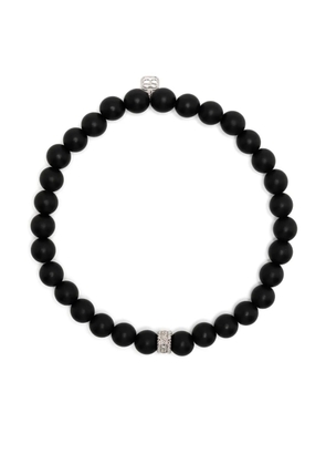 Sydney Evan 14kt white gold onyx beaded bracelet