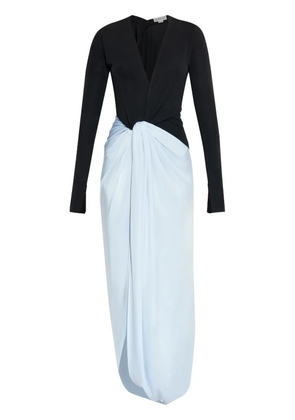 Victoria Beckham knot-detail jersey gown - Black