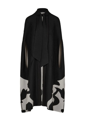 Johanna Ortiz tie-neck cape - Black