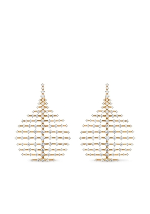 Fernando Jorge 18K yellow gold Disco diamond earrings