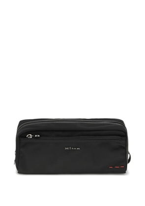 Kiton zip-fastening wash bag - Black