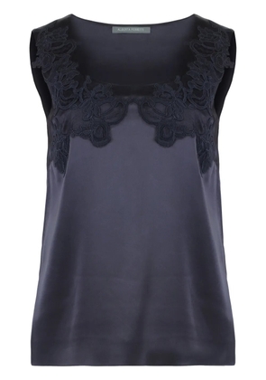 Alberta Ferretti satin blouse - Blue