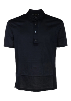 Hosio button-fastening polo shirt - Black