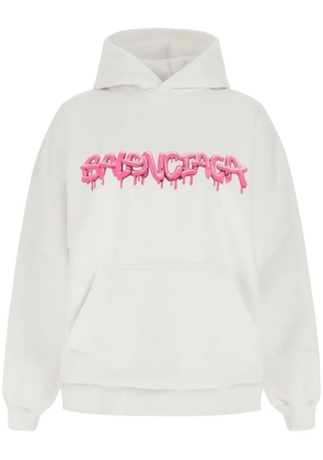 Balenciaga Slime logo-print hoodie - White