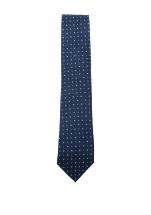 Errico Formicola floral silk tie - Blue