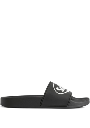 Balenciaga x Scholl logo slides - Black